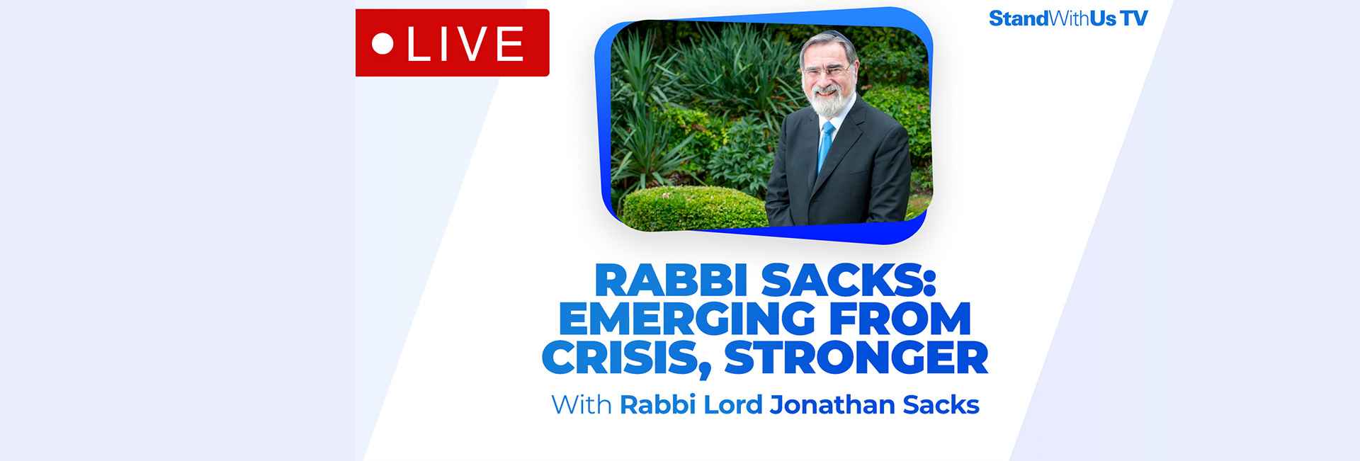 Rabbi Sacks — Emerging from Crisis, Stronger | SWUConnect #10