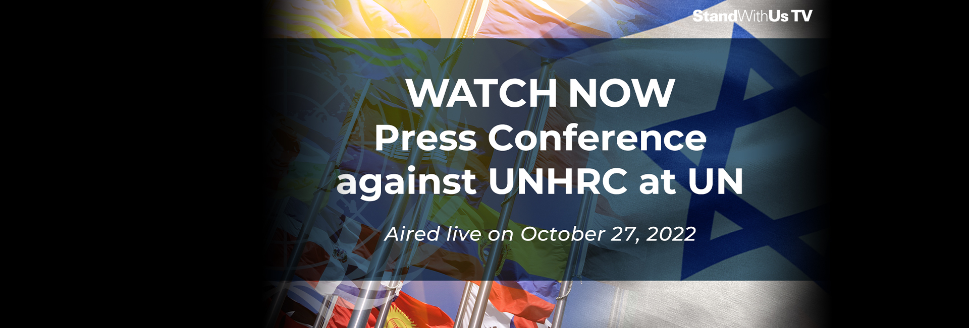 Press Conference on Antisemitism near United Nations’ NY Headquarters